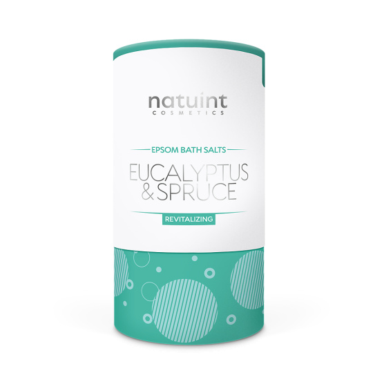 Natuint Cosmetics Revitalizující solná koupel Smrk Eukalyptus 550 g